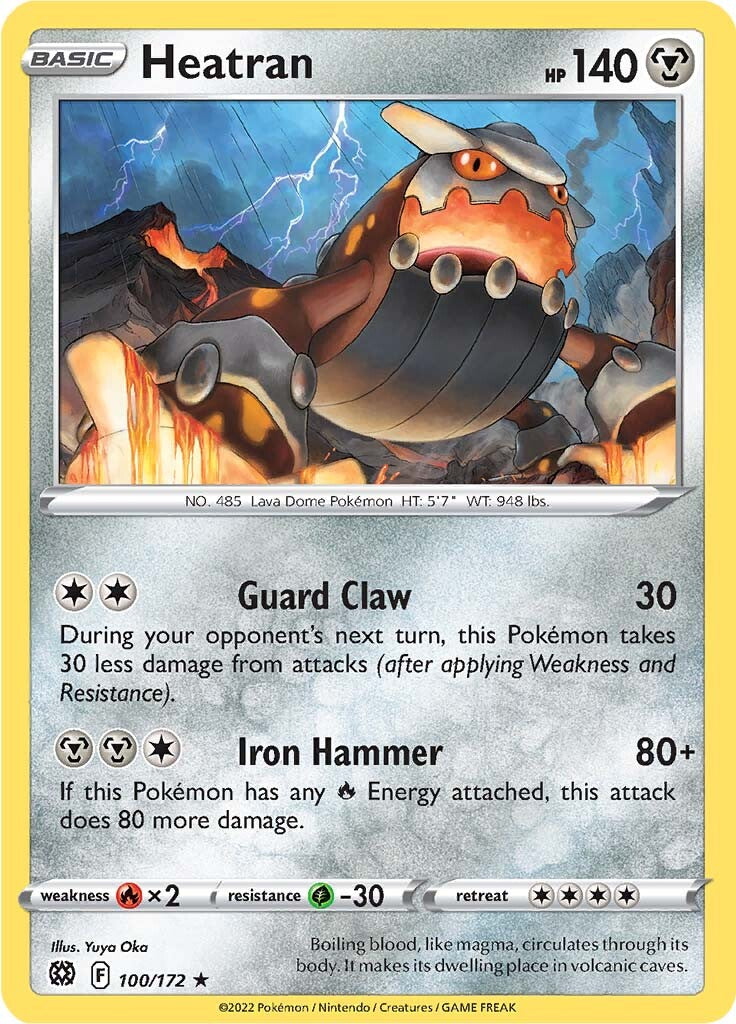 Heatran (100/172) [Sword & Shield: Brilliant Stars] - Card Brawlers | Quebec | Canada | Yu-Gi-Oh!