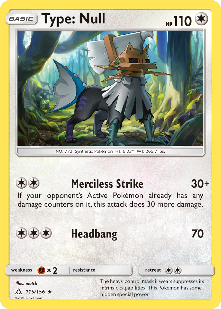 Type: Null (115/156) [Sun & Moon: Ultra Prism] - Card Brawlers | Quebec | Canada | Yu-Gi-Oh!