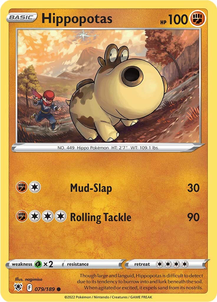 Hippopotas (079/189) [Sword & Shield: Astral Radiance] - Card Brawlers | Quebec | Canada | Yu-Gi-Oh!