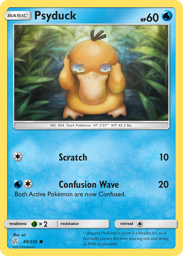 Psyduck (40/236) [Sun & Moon: Cosmic Eclipse] - Card Brawlers | Quebec | Canada | Yu-Gi-Oh!