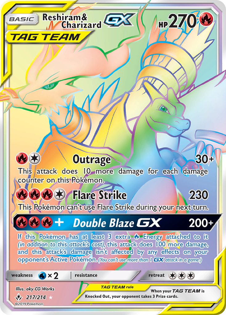 Reshiram & Charizard GX (217/214) [Sun & Moon: Unbroken Bonds] - Card Brawlers | Quebec | Canada | Yu-Gi-Oh!