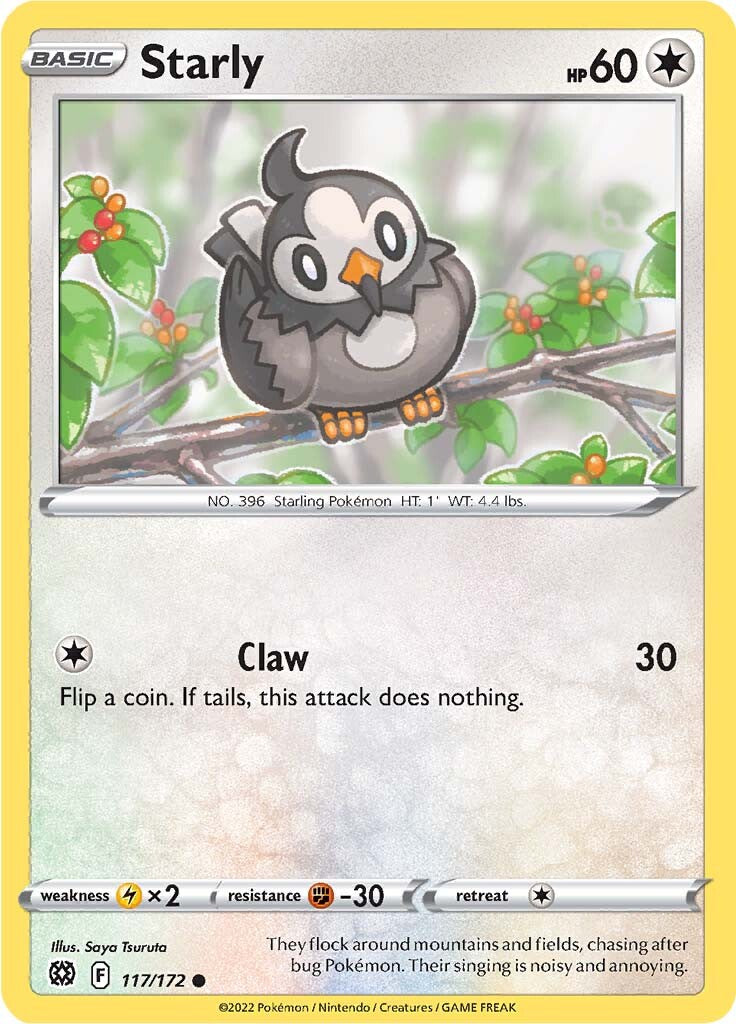 Starly (117/172) [Sword & Shield: Brilliant Stars] - Card Brawlers | Quebec | Canada | Yu-Gi-Oh!