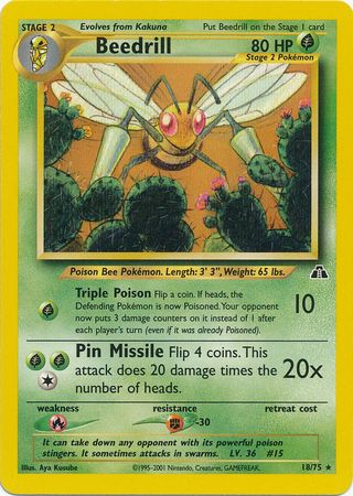Beedrill (18/75) [Neo Discovery Unlimited] - Card Brawlers | Quebec | Canada | Yu-Gi-Oh!