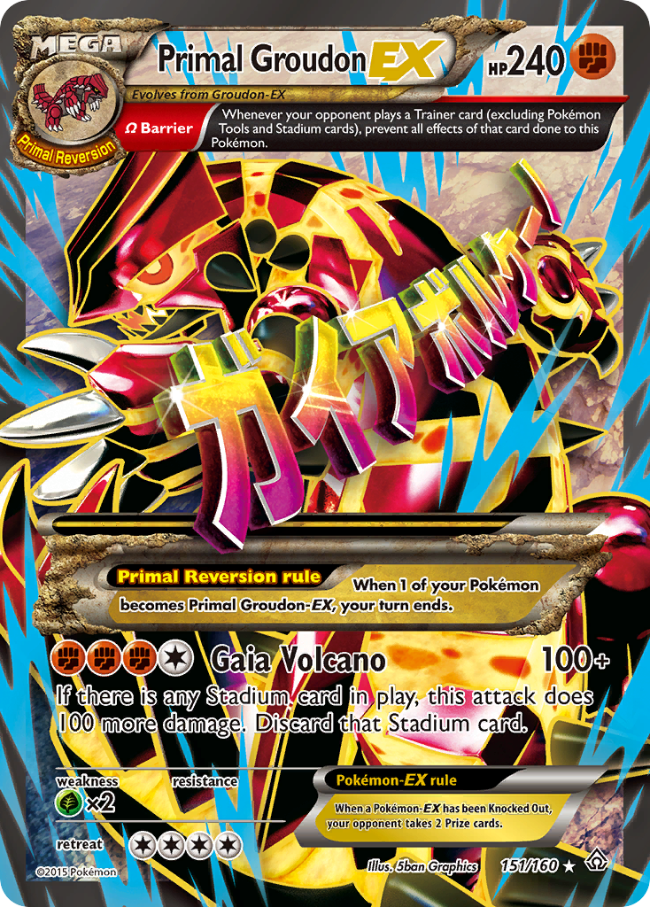 Primal Groudon EX (151/160) [XY: Primal Clash] - Card Brawlers | Quebec | Canada | Yu-Gi-Oh!