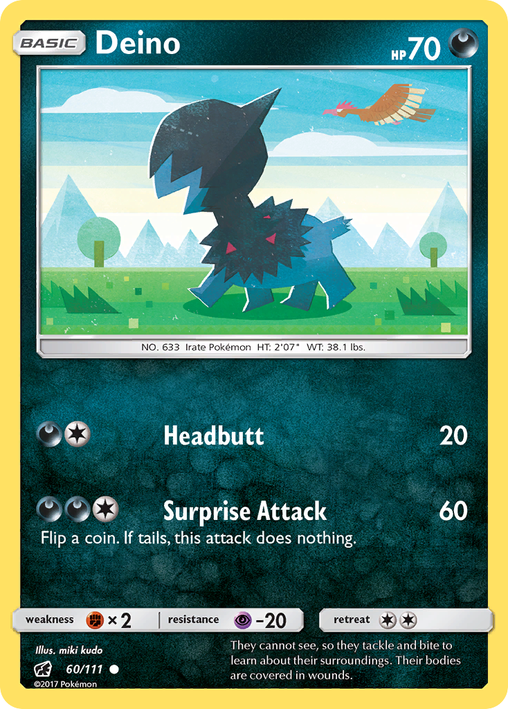 Deino (60/111) [Sun & Moon: Crimson Invasion] - Card Brawlers | Quebec | Canada | Yu-Gi-Oh!