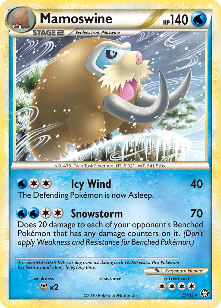 Mamoswine (5/102) (Theme Deck Exclusive) [HeartGold & SoulSilver: Triumphant] - Card Brawlers | Quebec | Canada | Yu-Gi-Oh!