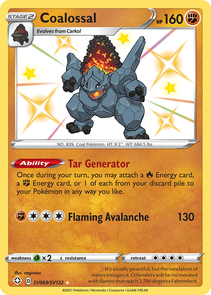 Coalossal (SV069/SV122) [Sword & Shield: Shining Fates] - Card Brawlers | Quebec | Canada | Yu-Gi-Oh!
