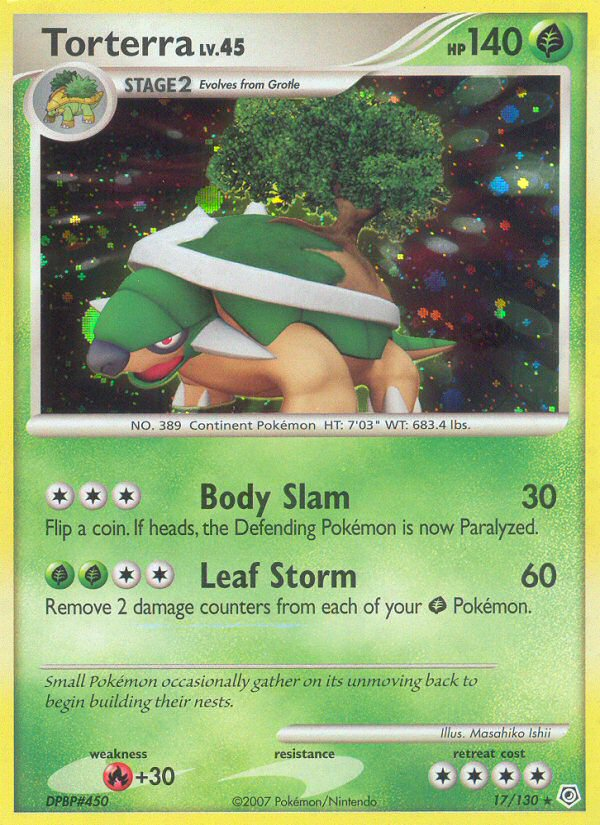 Torterra (17/130) [Diamond & Pearl: Base Set] - Card Brawlers | Quebec | Canada | Yu-Gi-Oh!