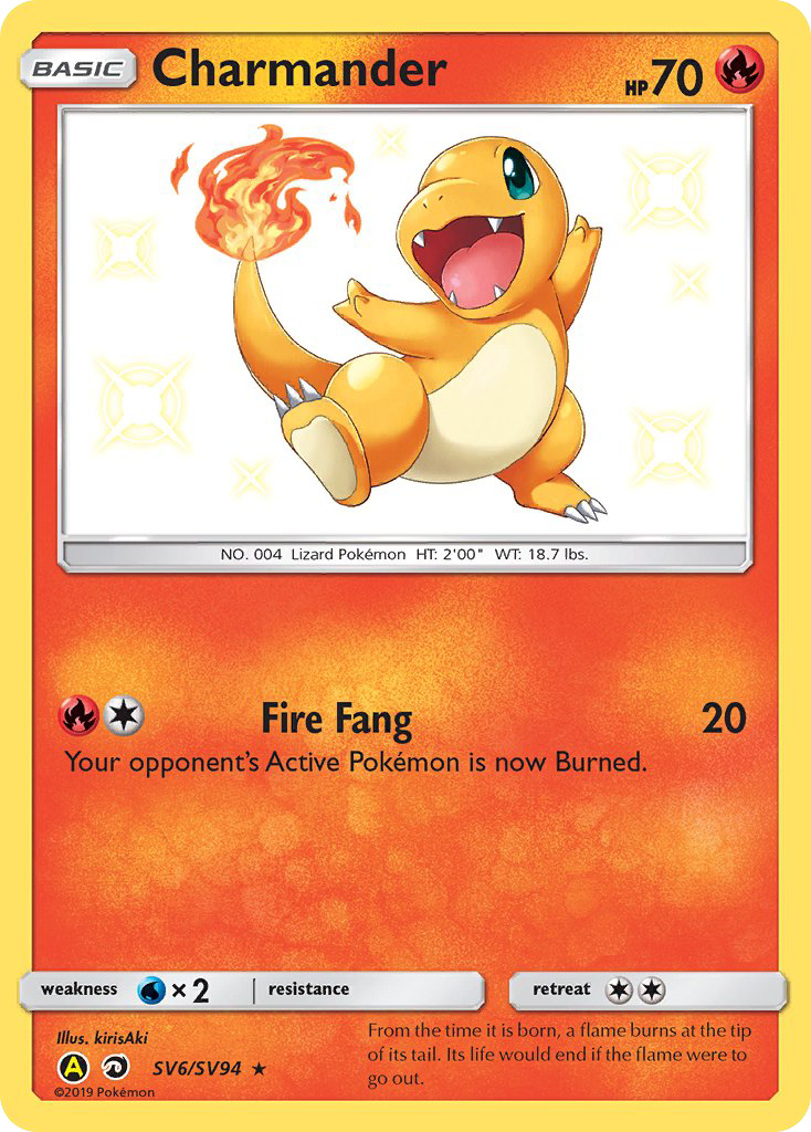 Charmander (SV6/SV94) [Sun & Moon: Hidden Fates - Shiny Vault] - Card Brawlers | Quebec | Canada | Yu-Gi-Oh!