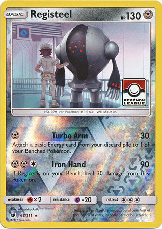 Registeel (68/111) (League Promo) [Sun & Moon: Crimson Invasion] - Card Brawlers | Quebec | Canada | Yu-Gi-Oh!