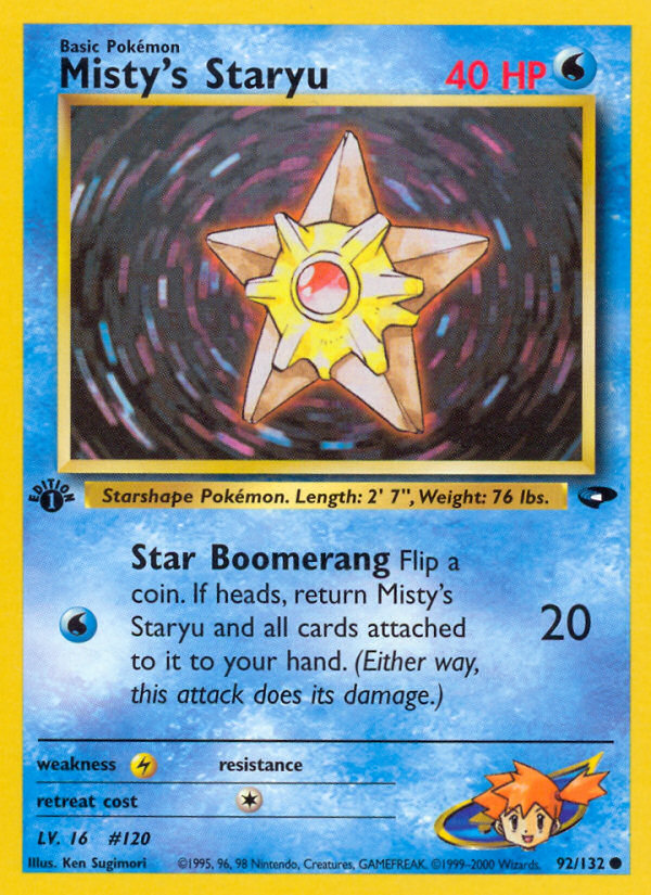 Misty's Staryu (92/132) [Gym Challenge 1st Edition] - Card Brawlers | Quebec | Canada | Yu-Gi-Oh!