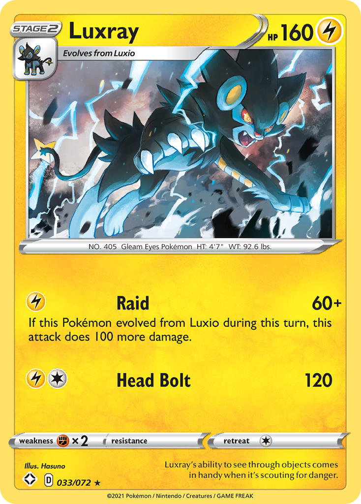 Luxray (033/072) [Sword & Shield: Shining Fates] - Card Brawlers | Quebec | Canada | Yu-Gi-Oh!
