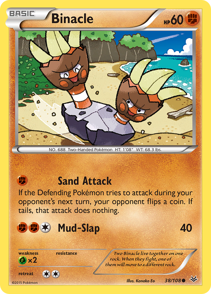 Binacle (38/108) [XY: Roaring Skies] - Card Brawlers | Quebec | Canada | Yu-Gi-Oh!