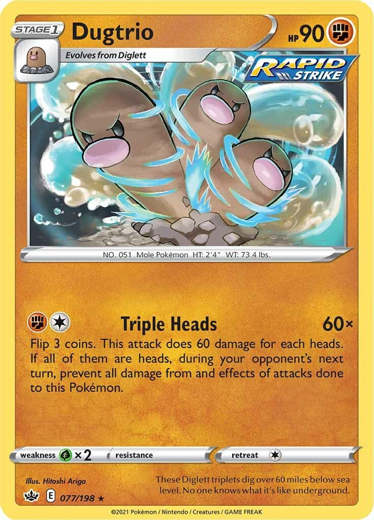Dugtrio (077/198) [Sword & Shield: Chilling Reign] - Card Brawlers | Quebec | Canada | Yu-Gi-Oh!