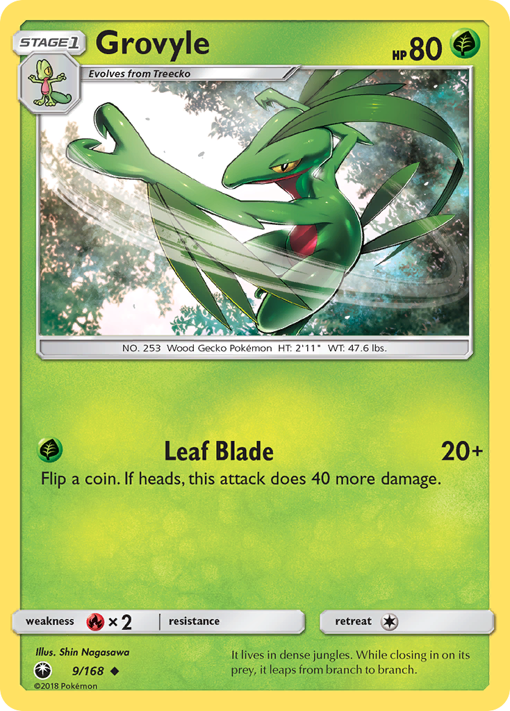 Grovyle (9/168) [Sun & Moon: Celestial Storm] - Card Brawlers | Quebec | Canada | Yu-Gi-Oh!