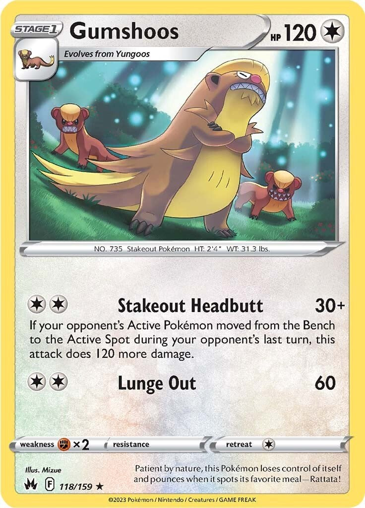 Gumshoos (118/159) [Sword & Shield: Crown Zenith] - Card Brawlers | Quebec | Canada | Yu-Gi-Oh!