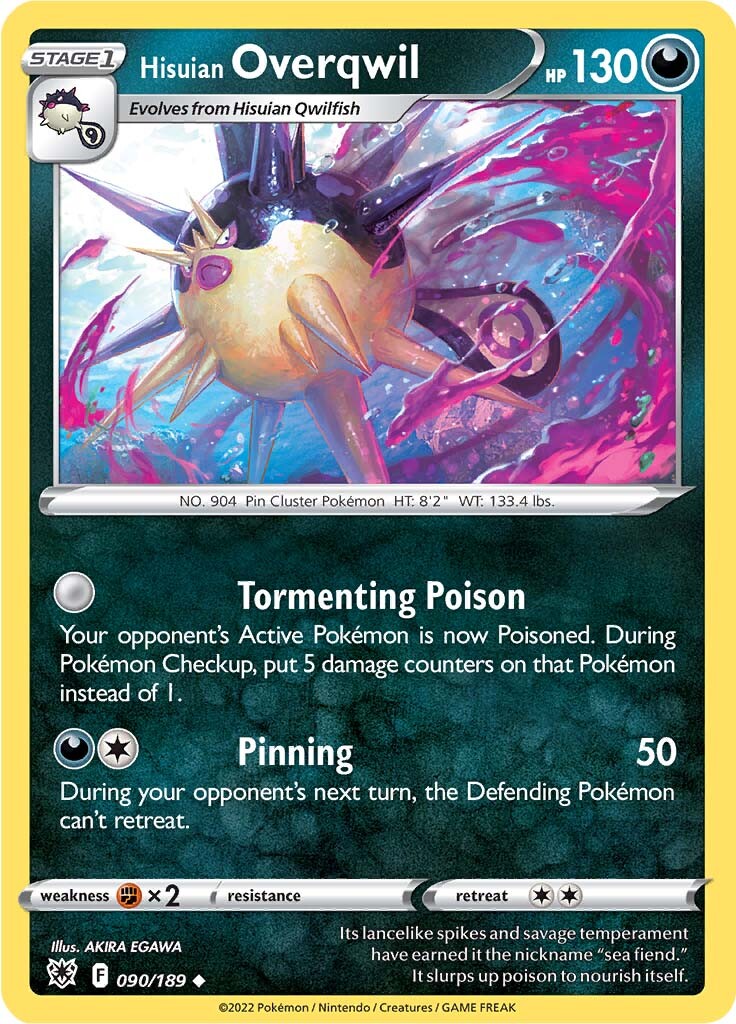Hisuian Overqwil (090/189) [Sword & Shield: Astral Radiance] - Card Brawlers | Quebec | Canada | Yu-Gi-Oh!