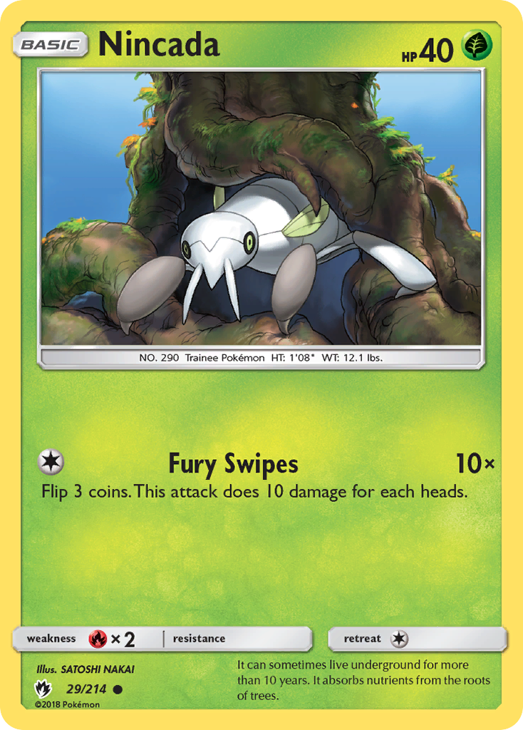 Nincada (29/214) [Sun & Moon: Lost Thunder] - Card Brawlers | Quebec | Canada | Yu-Gi-Oh!