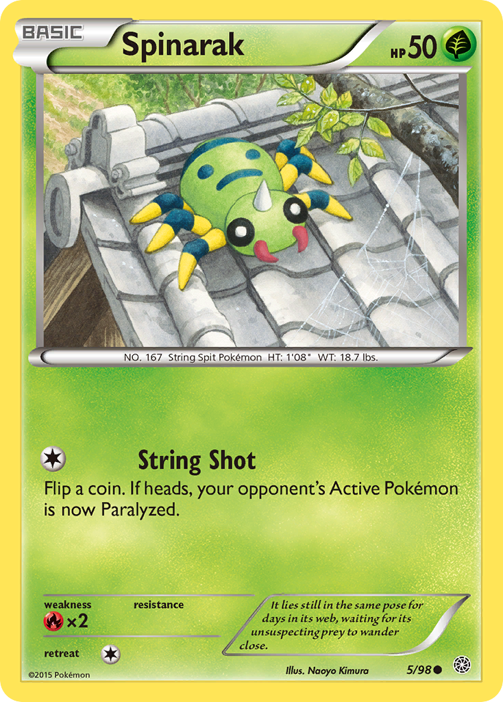 Spinarak (5/98) [XY: Ancient Origins] - Card Brawlers | Quebec | Canada | Yu-Gi-Oh!