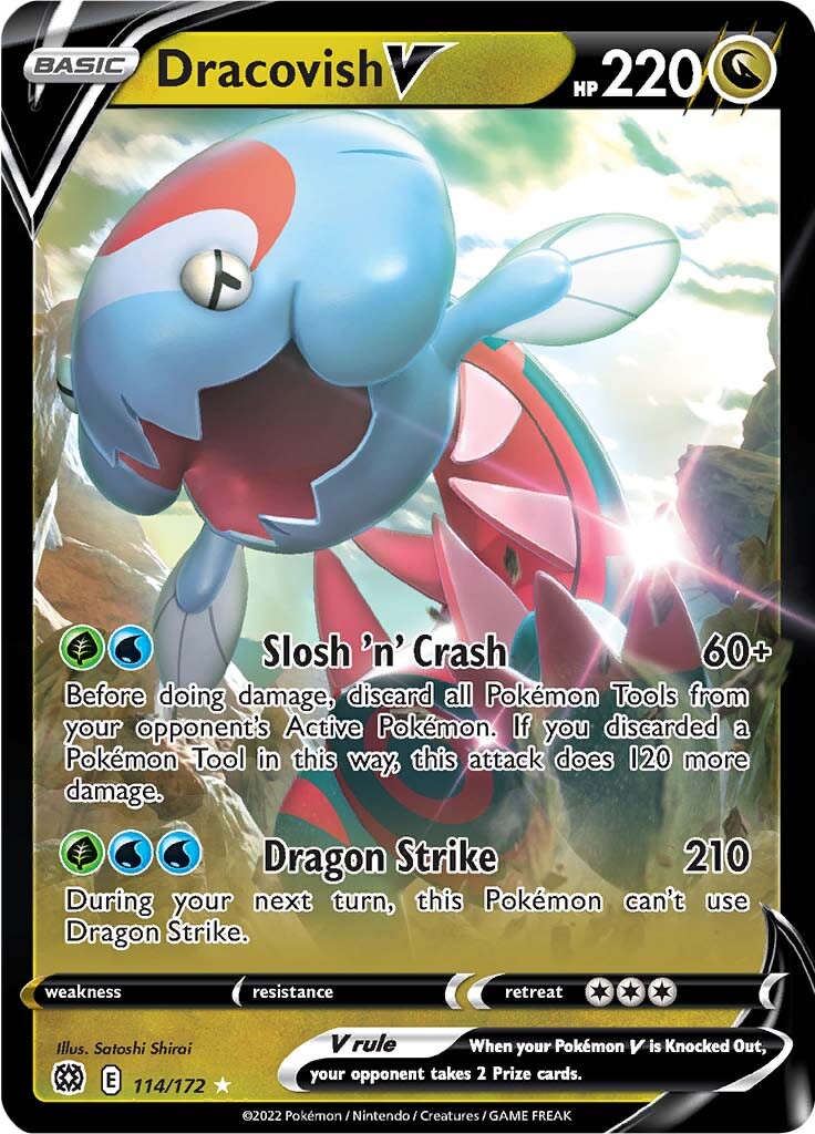 Dracovish V (114/172) [Sword & Shield: Brilliant Stars] - Card Brawlers | Quebec | Canada | Yu-Gi-Oh!