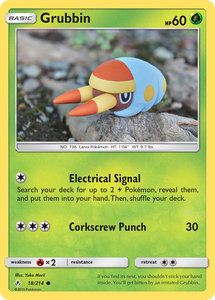 Grubbin (18/214) [Sun & Moon: Unbroken Bonds] - Card Brawlers | Quebec | Canada | Yu-Gi-Oh!