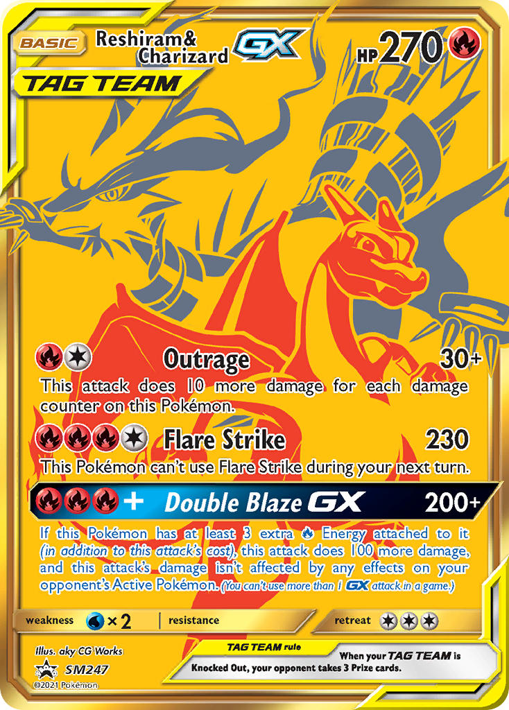 Reshiram & Charizard GX (SM247) (Jumbo Card) [Sun & Moon: Black Star Promos] - Card Brawlers | Quebec | Canada | Yu-Gi-Oh!