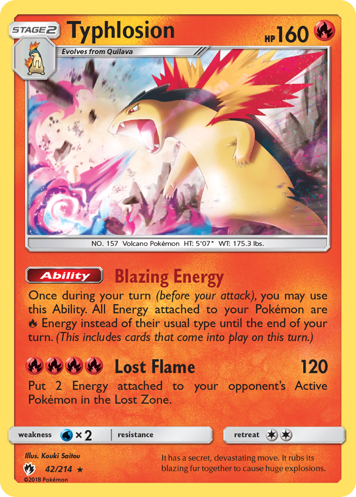 Typhlosion (42/214) [Sun & Moon: Lost Thunder] - Card Brawlers | Quebec | Canada | Yu-Gi-Oh!