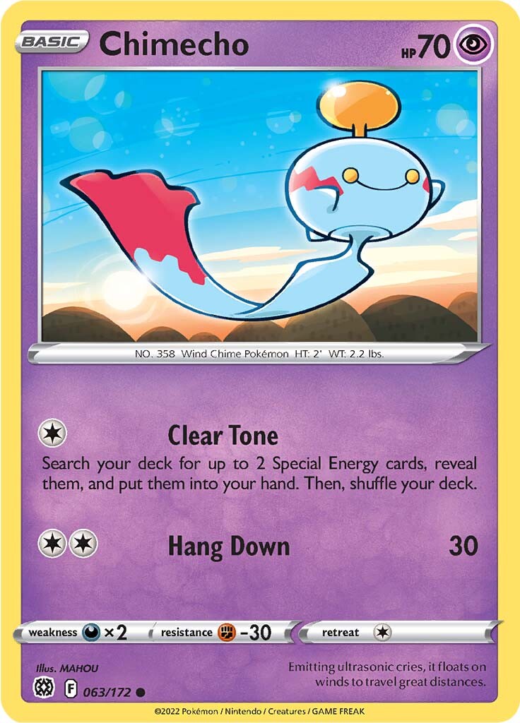 Chimecho (063/172) [Sword & Shield: Brilliant Stars] - Card Brawlers | Quebec | Canada | Yu-Gi-Oh!