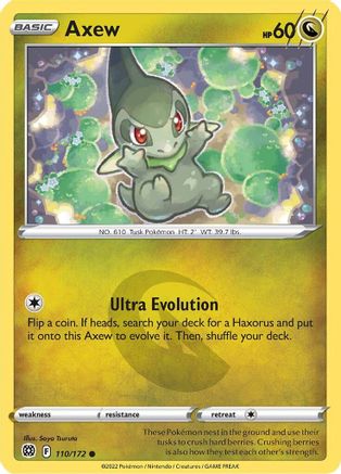 Axew (110/172) [Sword & Shield: Brilliant Stars] - Card Brawlers | Quebec | Canada | Yu-Gi-Oh!