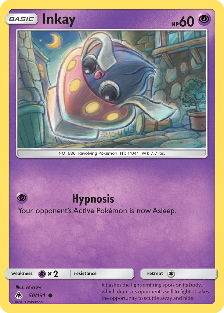 Inkay (50/131) [Sun & Moon: Forbidden Light] - Card Brawlers | Quebec | Canada | Yu-Gi-Oh!