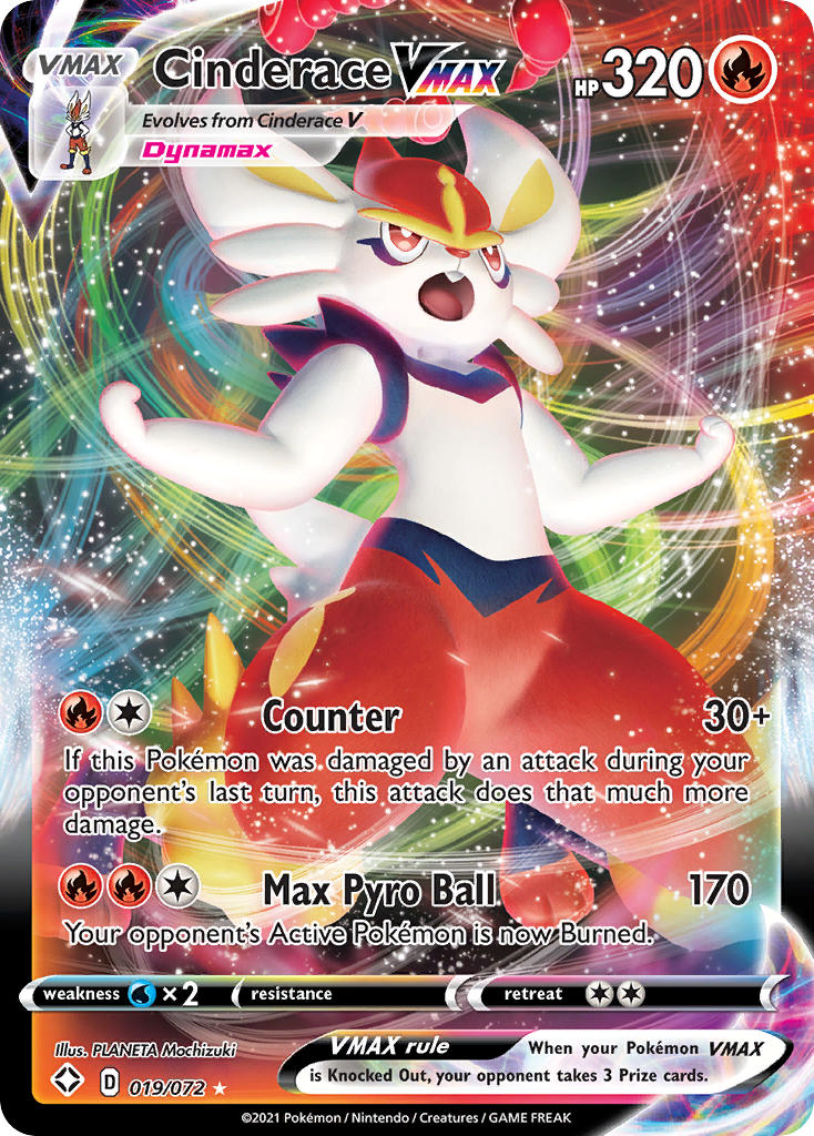 Cinderace VMAX (019/072) [Sword & Shield: Shining Fates] - Card Brawlers | Quebec | Canada | Yu-Gi-Oh!