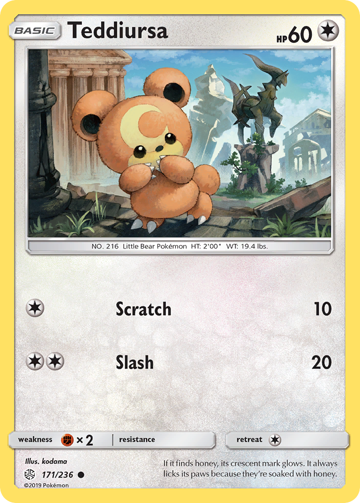 Teddiursa (171/236) [Sun & Moon: Cosmic Eclipse] - Card Brawlers | Quebec | Canada | Yu-Gi-Oh!