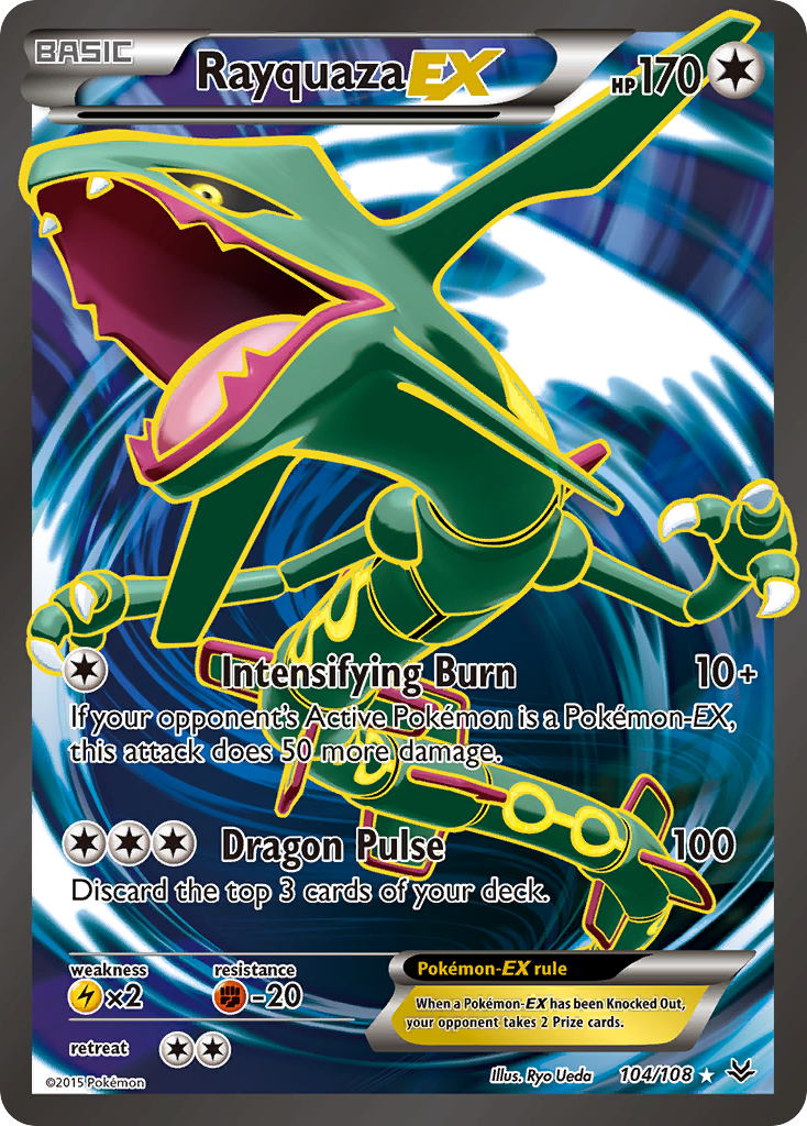 Rayquaza EX (104/108) [XY: Roaring Skies] - Card Brawlers | Quebec | Canada | Yu-Gi-Oh!