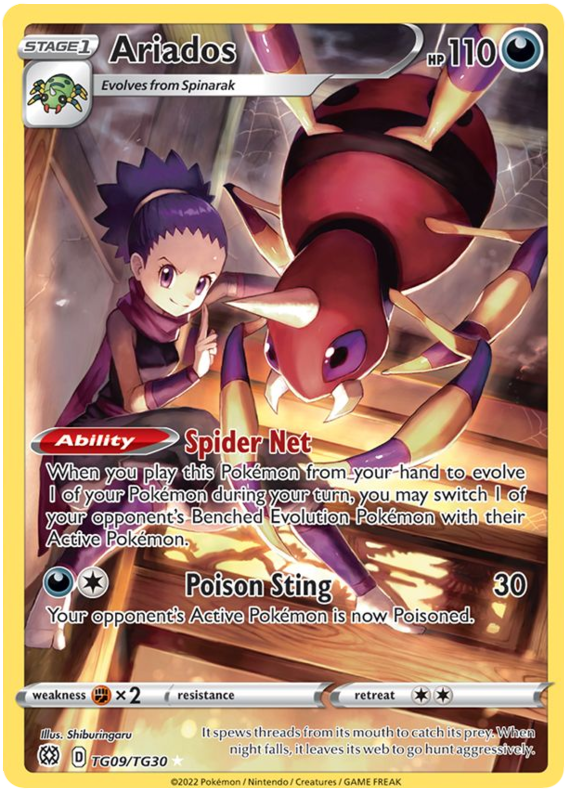 Ariados (TG09/TG30) [Sword & Shield: Brilliant Stars] - Card Brawlers | Quebec | Canada | Yu-Gi-Oh!