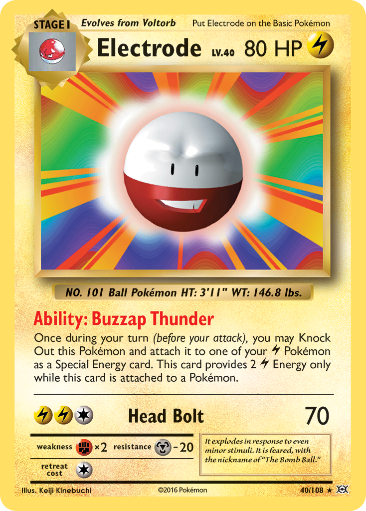 Electrode (40/108) [XY: Evolutions] - Card Brawlers | Quebec | Canada | Yu-Gi-Oh!