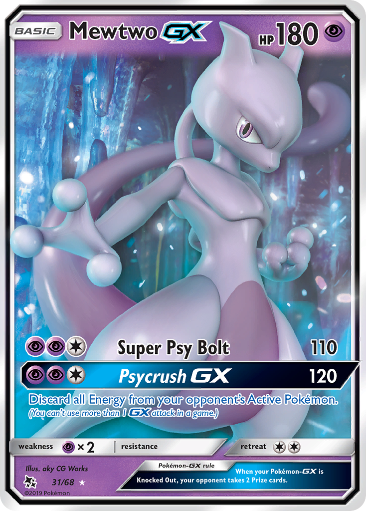 Mewtwo GX (31/68) [Sun & Moon: Hidden Fates] - Card Brawlers | Quebec | Canada | Yu-Gi-Oh!