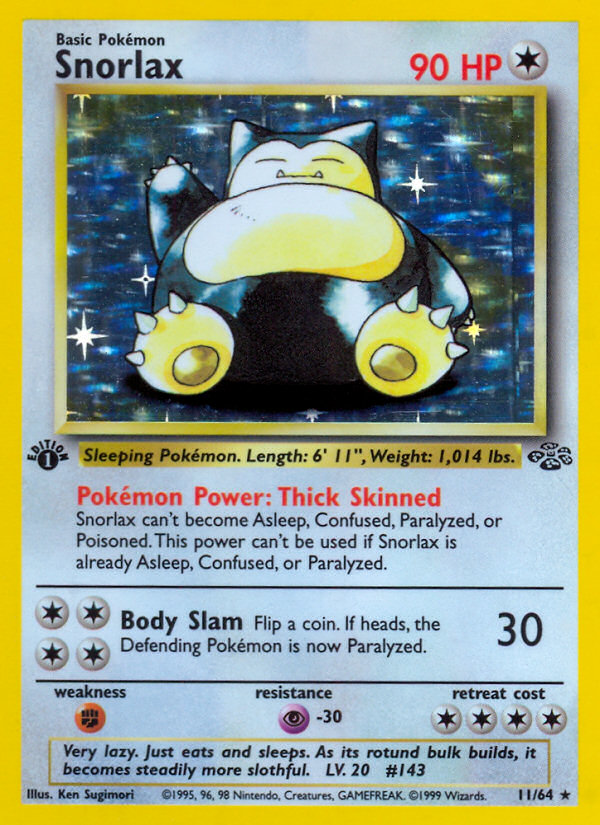 Snorlax (11/64) [Jungle 1st Edition] - Card Brawlers | Quebec | Canada | Yu-Gi-Oh!