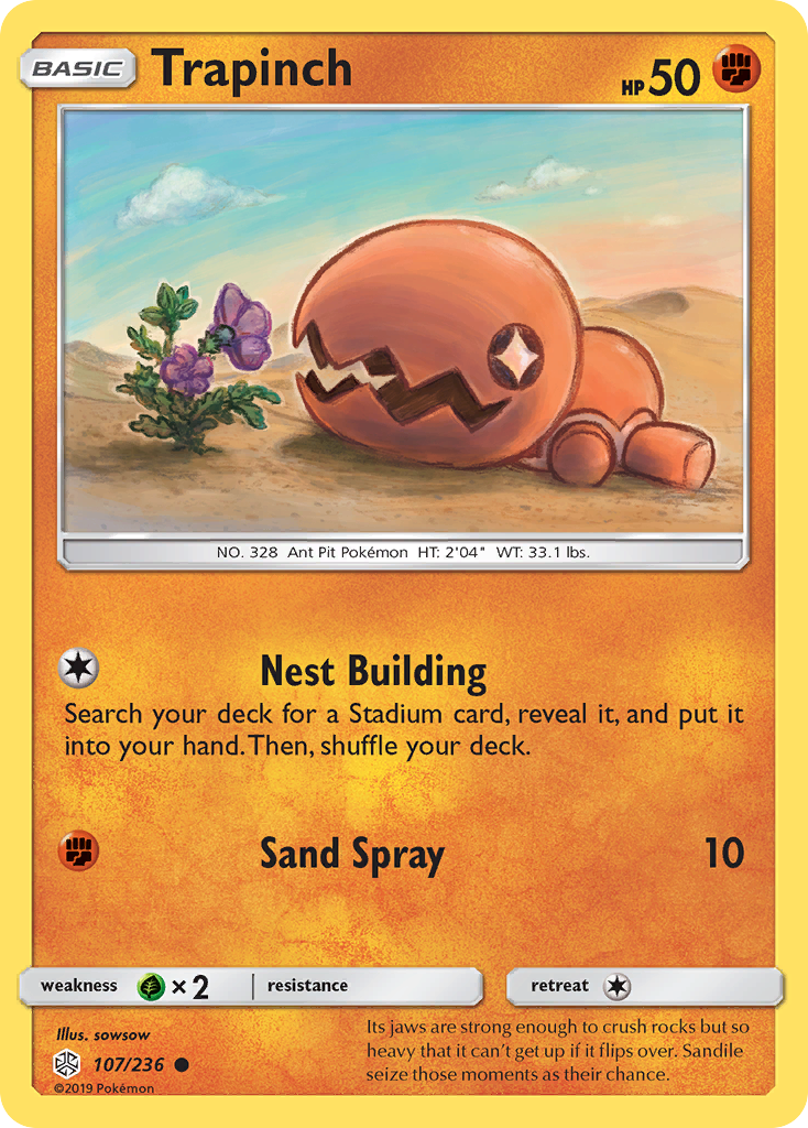 Trapinch (107/236) [Sun & Moon: Cosmic Eclipse] - Card Brawlers | Quebec | Canada | Yu-Gi-Oh!