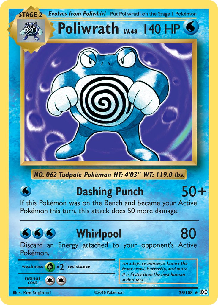 Poliwrath (25/108) (Theme Deck Exclusive) [XY: Evolutions] - Card Brawlers | Quebec | Canada | Yu-Gi-Oh!