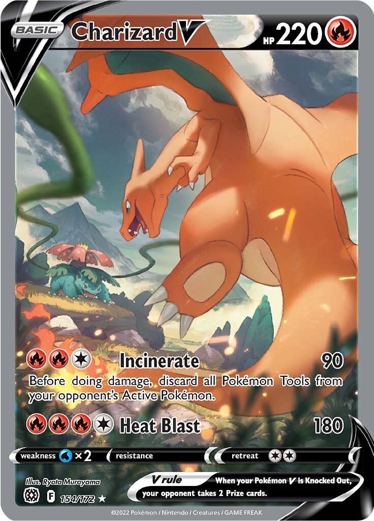 Charizard V (154/172) [Sword & Shield: Brilliant Stars] - Card Brawlers | Quebec | Canada | Yu-Gi-Oh!