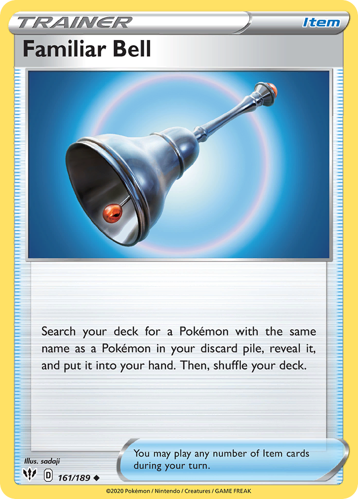 Familiar Bell (161/189) [Sword & Shield: Darkness Ablaze] - Card Brawlers | Quebec | Canada | Yu-Gi-Oh!