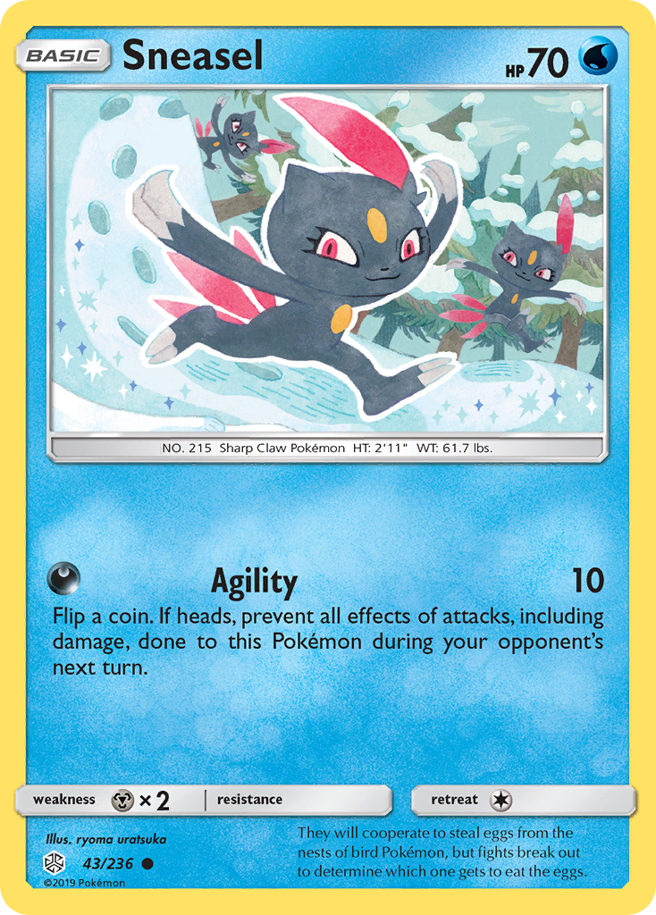 Sneasel (43/236) [Sun & Moon: Cosmic Eclipse] - Card Brawlers | Quebec | Canada | Yu-Gi-Oh!