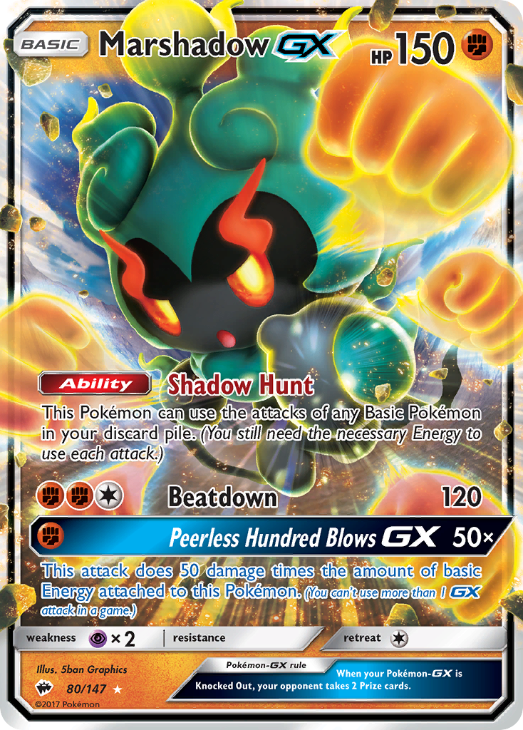 Marshadow GX (80/147) [Sun & Moon: Burning Shadows] - Card Brawlers | Quebec | Canada | Yu-Gi-Oh!