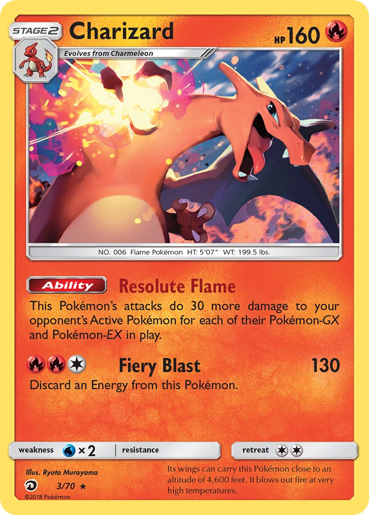 Charizard (3/70) (Let's Play, Eevee) (Theme Deck Exclusive) [Sun & Moon: Dragon Majesty] - Card Brawlers | Quebec | Canada | Yu-Gi-Oh!