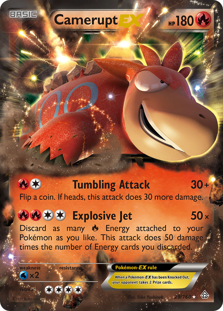 Camerupt EX (29/160) [XY: Primal Clash] - Card Brawlers | Quebec | Canada | Yu-Gi-Oh!