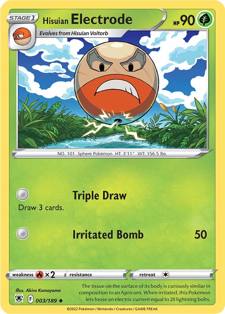 Hisuian Electrode (003/189) [Sword & Shield: Astral Radiance] - Card Brawlers | Quebec | Canada | Yu-Gi-Oh!