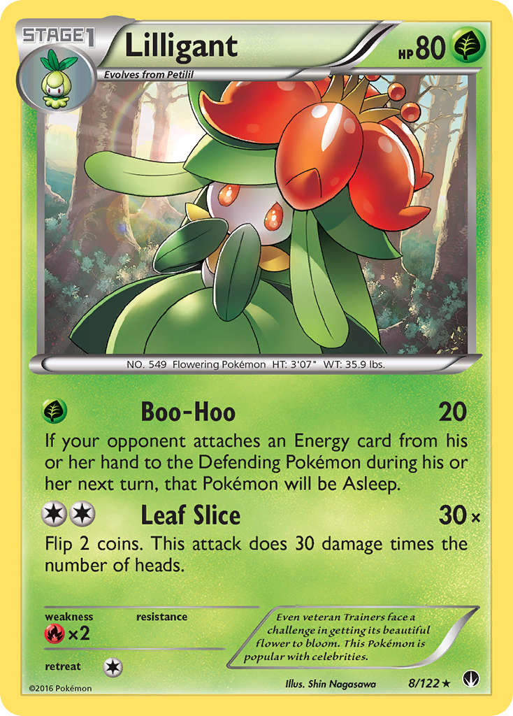 Lilligant (8/122) [XY: BREAKpoint] - Card Brawlers | Quebec | Canada | Yu-Gi-Oh!