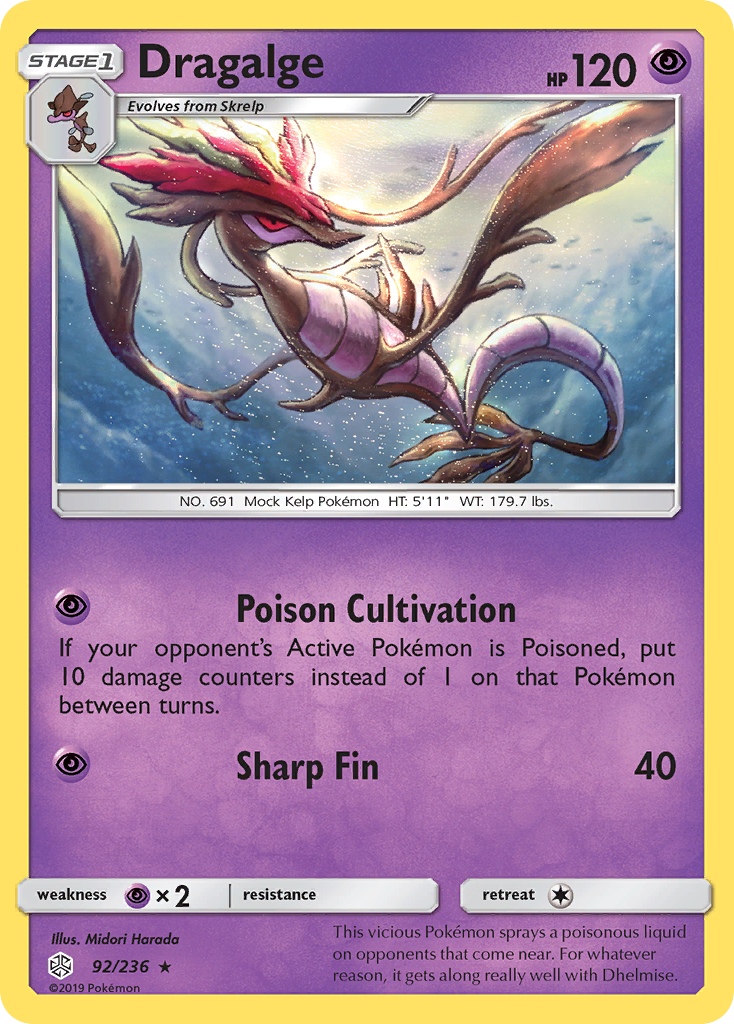 Dragalge (92/236) [Sun & Moon: Cosmic Eclipse] - Card Brawlers | Quebec | Canada | Yu-Gi-Oh!