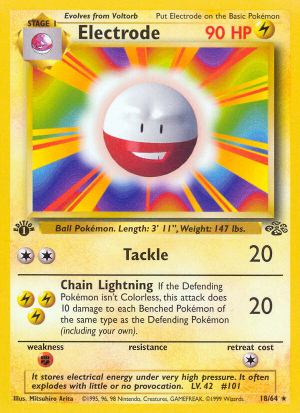 Electrode (18/64) [Jungle 1st Edition] - Card Brawlers | Quebec | Canada | Yu-Gi-Oh!