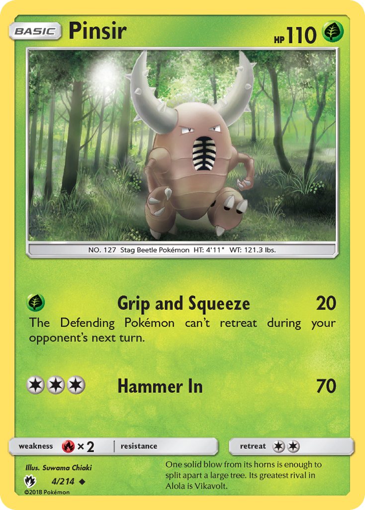 Pinsir (4/214) [Sun & Moon: Lost Thunder] - Card Brawlers | Quebec | Canada | Yu-Gi-Oh!